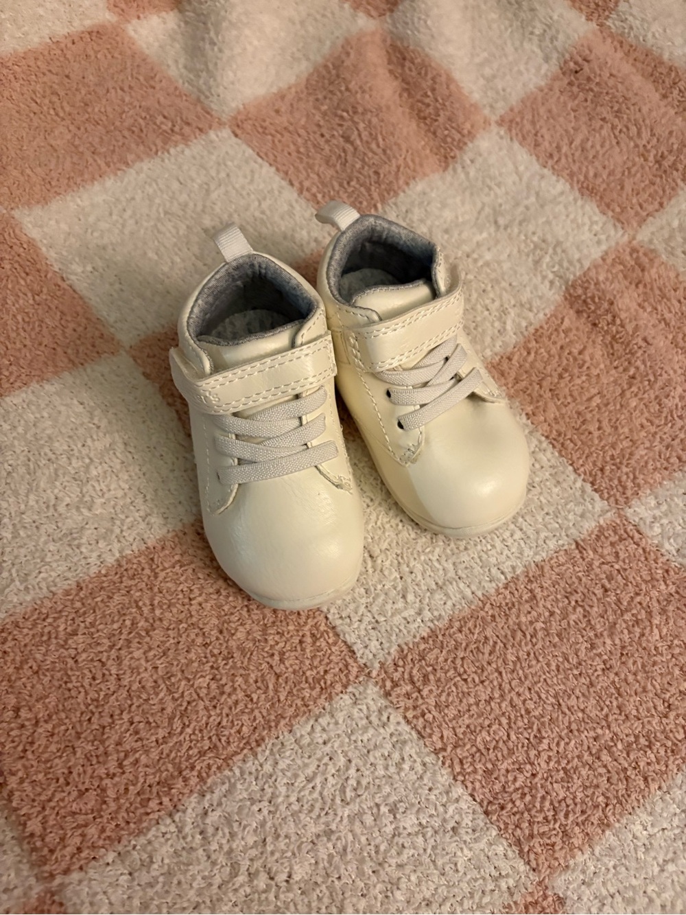 Carter's Cream Baby Hook-and-Loop Casual Sneakers